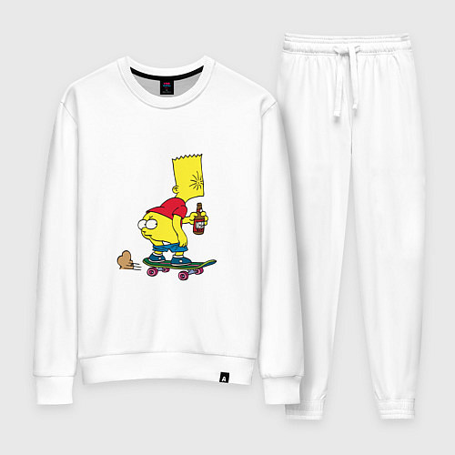 Женский костюм Bart Simpson / Белый – фото 1