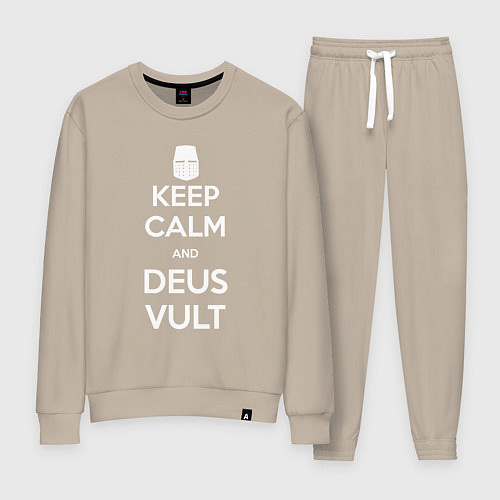 Женский костюм Keep Calm & Deus Vult / Миндальный – фото 1