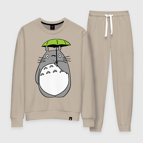 Женский костюм Totoro с зонтом / Миндальный – фото 1