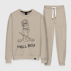 Костюм хлопковый женский Bart: Hell Boy, цвет: миндальный