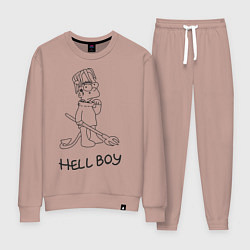 Костюм хлопковый женский Bart: Hell Boy, цвет: пыльно-розовый