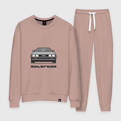 Костюм хлопковый женский DeLorean, цвет: пыльно-розовый