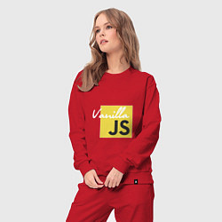 Костюм хлопковый женский Vanilla JS, цвет: красный — фото 2