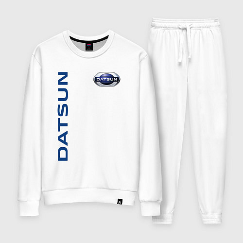 Женский костюм Datsun логотип с эмблемой / Белый – фото 1