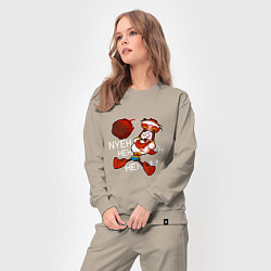 Костюм хлопковый женский Papyrus Undertale, цвет: миндальный — фото 2