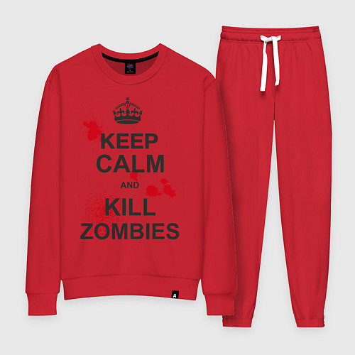 Женский костюм Keep Calm & Kill Zombies / Красный – фото 1