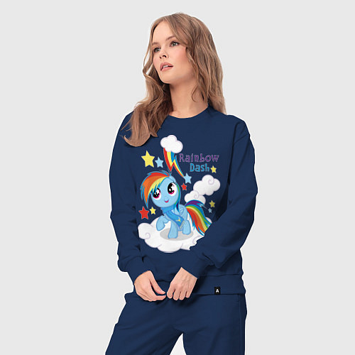 Женский костюм Rainbow Dash / Тёмно-синий – фото 3