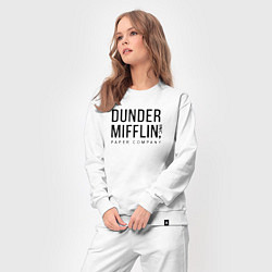 Костюм хлопковый женский Dunder Mifflin, цвет: белый — фото 2