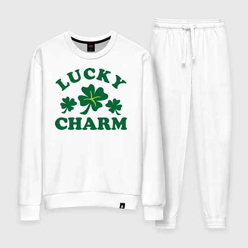 Женский костюм Lucky charm - клевер / Белый – фото 1