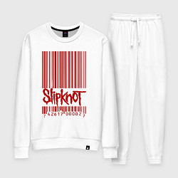 Костюм хлопковый женский Slipknot: barcode, цвет: белый