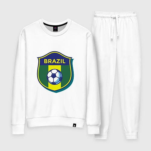 Женский костюм Brazil Football / Белый – фото 1