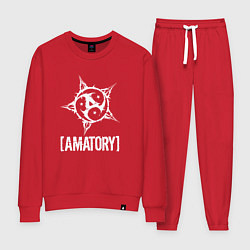 Костюм хлопковый женский Amatory Style, цвет: красный
