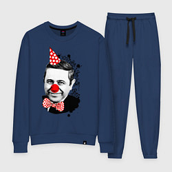 Костюм хлопковый женский Евгений Петросян клоун, цвет: тёмно-синий
