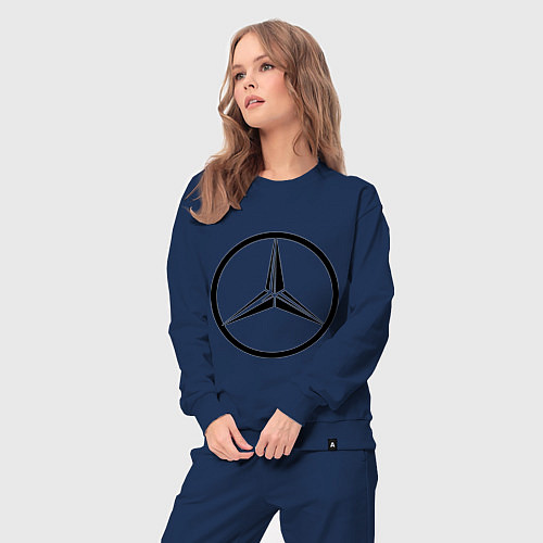 Женский костюм Mercedes-Benz logo / Тёмно-синий – фото 3