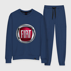 Костюм хлопковый женский FIAT logo, цвет: тёмно-синий