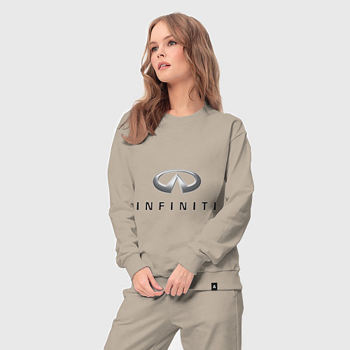 Женский костюм Logo Infiniti / Миндальный – фото 3