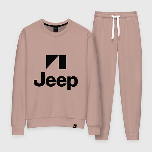 Женский костюм Jeep logo / Пыльно-розовый – фото 1