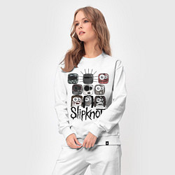 Костюм хлопковый женский Slipknot Masks, цвет: белый — фото 2