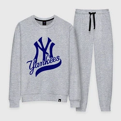 Костюм хлопковый женский NY - Yankees, цвет: меланж
