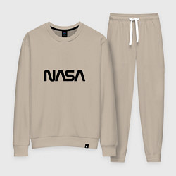 Костюм хлопковый женский NASA, цвет: миндальный