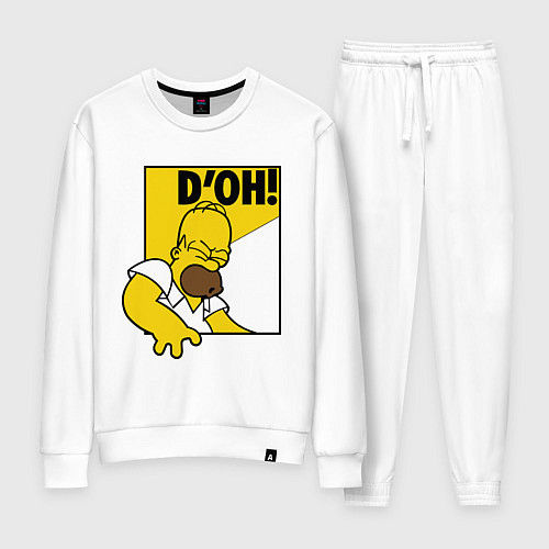 Женский костюм Homer D'OH! / Белый – фото 1