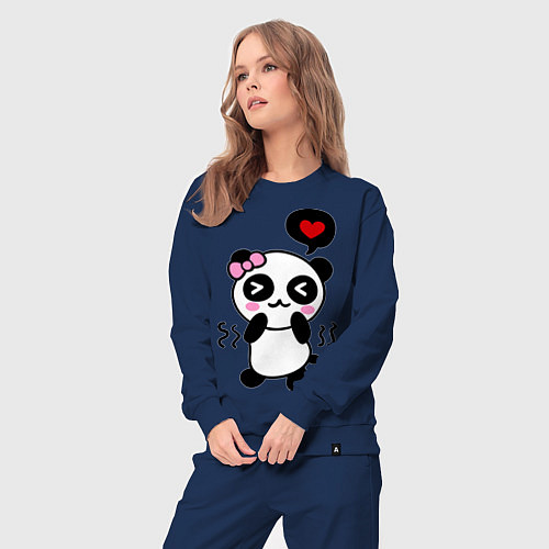 Женский костюм Panda girl / Тёмно-синий – фото 3