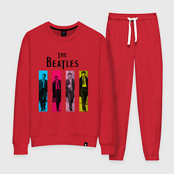 Костюм хлопковый женский Walking Beatles, цвет: красный