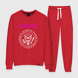 Костюм хлопковый женский Ramones Boyband, цвет: красный