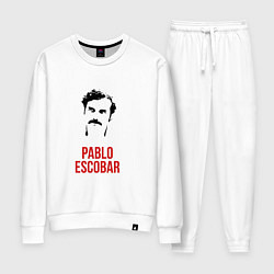 Костюм хлопковый женский Pablo Escobar, цвет: белый
