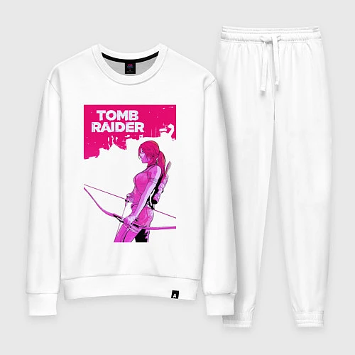 Женский костюм Tomb Raider: Pink Style / Белый – фото 1