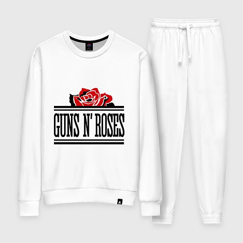 Женский костюм Guns n Roses: rose / Белый – фото 1