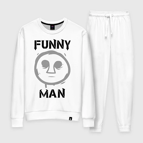Женский костюм HU: Funny Man / Белый – фото 1