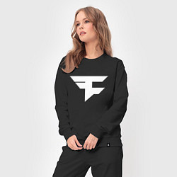 Костюм хлопковый женский FAZE Symbol, цвет: черный — фото 2