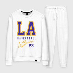 Костюм хлопковый женский Lebron 23: Los Angeles, цвет: белый