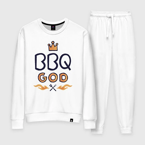 Женский костюм BBQ God / Белый – фото 1