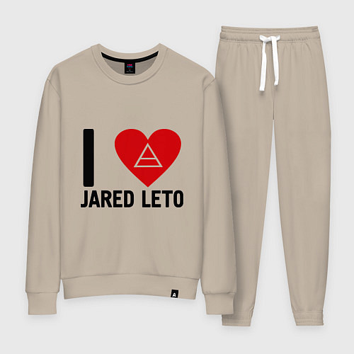 Женский костюм I love Jared Leto / Миндальный – фото 1