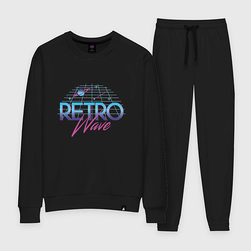 Женский костюм Retrowave Spacetraveling / Черный – фото 1