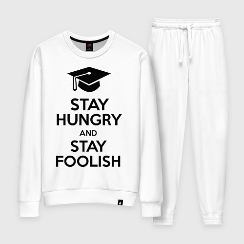 Женский костюм Stay Hungry & Stay Foolish / Белый – фото 1