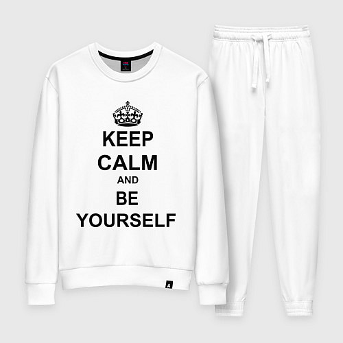 Женский костюм Keep Calm & Be Yourself / Белый – фото 1