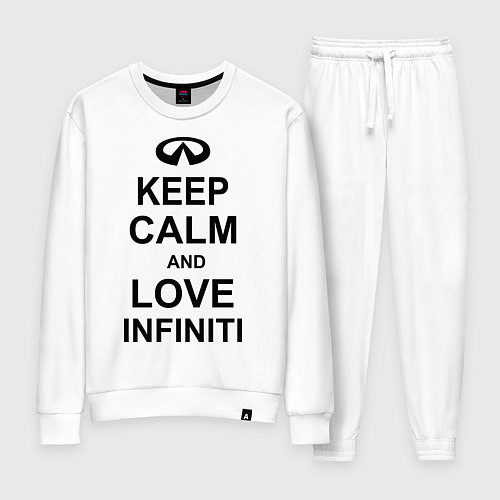 Женский костюм Keep Calm & Love Infiniti / Белый – фото 1