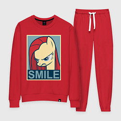 Костюм хлопковый женский MLP: Smile, цвет: красный