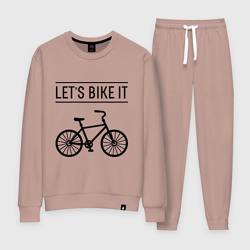 Женский костюм Lets bike it / Пыльно-розовый – фото 1