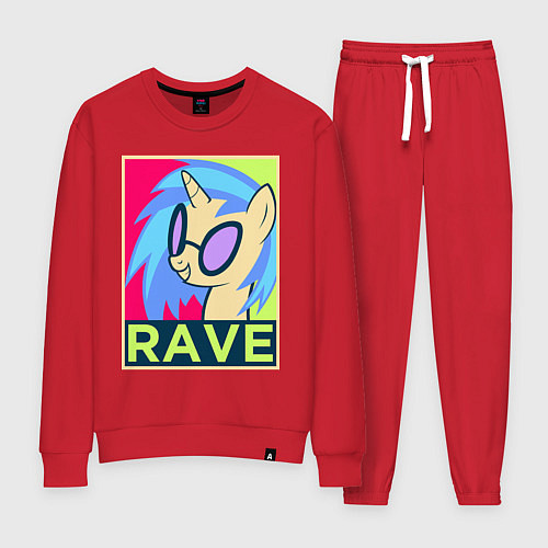 Женский костюм DJ Pon-3 RAVE / Красный – фото 1