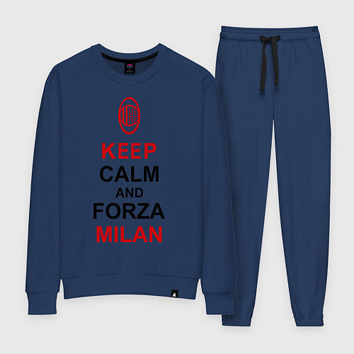 Женский костюм Keep Calm & Forza Milan / Тёмно-синий – фото 1
