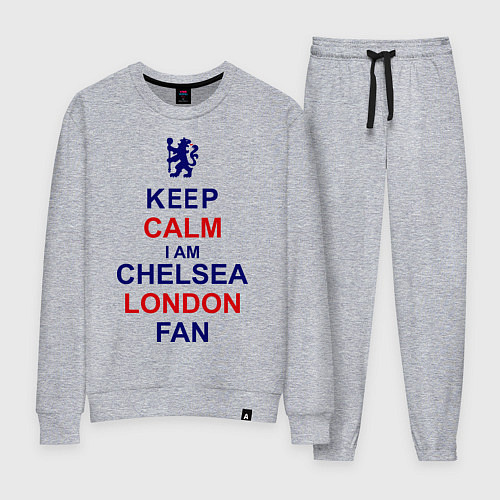 Женский костюм Keep Calm & Chelsea London fan / Меланж – фото 1