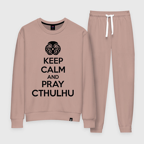 Женский костюм Keep Calm & Pray Cthulhu / Пыльно-розовый – фото 1