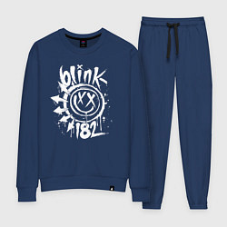 Костюм хлопковый женский Blink-182: Smile, цвет: тёмно-синий