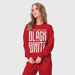 Костюм хлопковый женский Juventus: Black & White, цвет: красный — фото 2