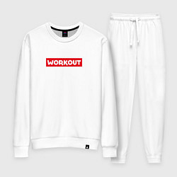 Костюм хлопковый женский Obey workout, цвет: белый