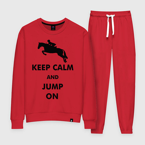 Женский костюм Keep Calm & Jump On / Красный – фото 1